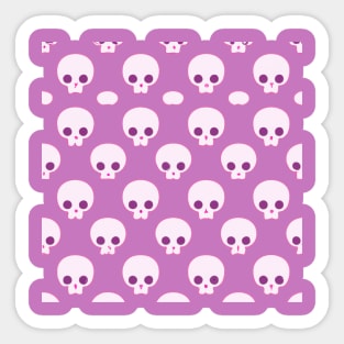 Cute Skull Pattern Sticker